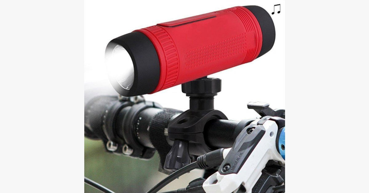 Waterproof Bluetooth Speaker For Bike With Led Light Take Your Favorite Music Everywhere