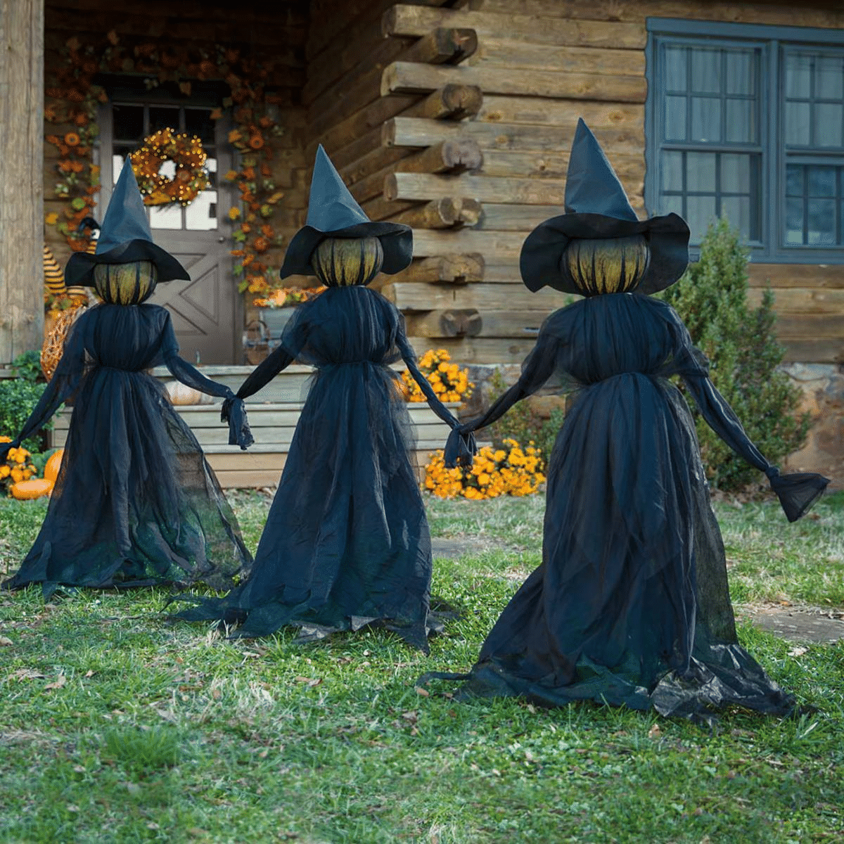 Lighted Halloween Witch Stake For Halloween Decoration 8142382170312-al