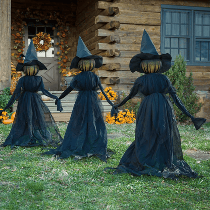 Lighted Halloween Witch Stake For Halloween Decoration 8142382170312-al