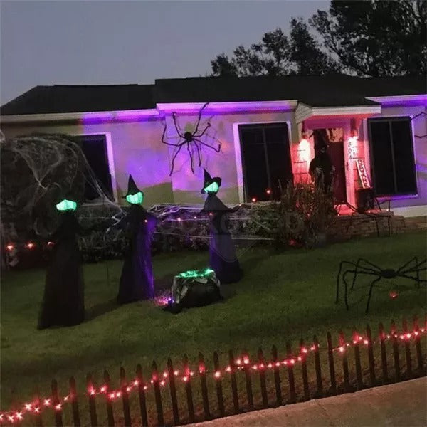 Lighted Halloween Witch Stake For Halloween Decoration 8142382170312-al