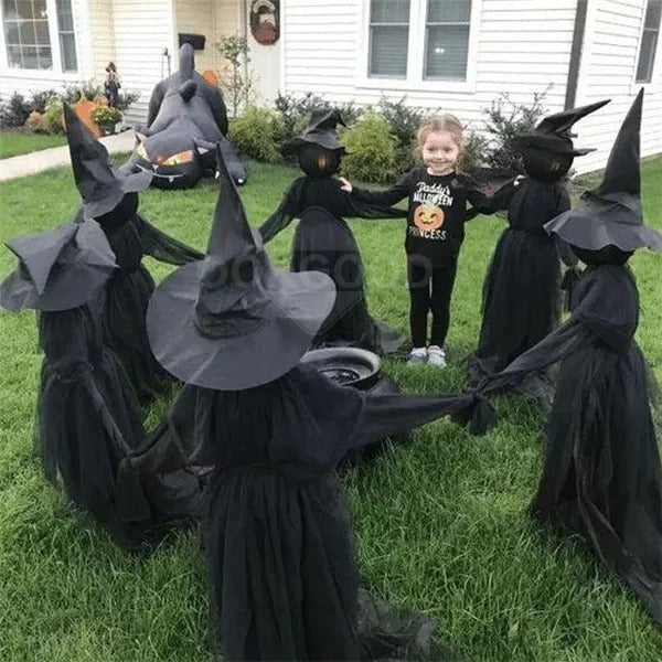 Lighted Halloween Witch Stake For Halloween Decoration 8142382170312-al