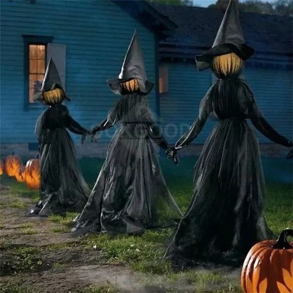 Lighted Halloween Witch Stake For Halloween Decoration 8142382170312-al