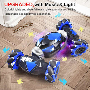 Remote Control Stunt Car Dual Control Mode Twisting And Climbing Vehicle Toy With Lights