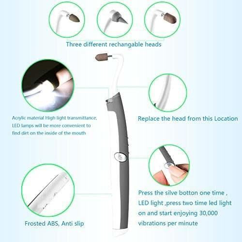 Plaque Remover Tool with Sonic Vibration and LED Light 258552