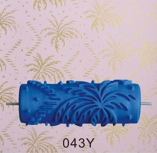 Roller And Patterned Paint Machine Wall Tools 5 Rubber Roller Brush Tool Set 3D Pattern Wallpaper