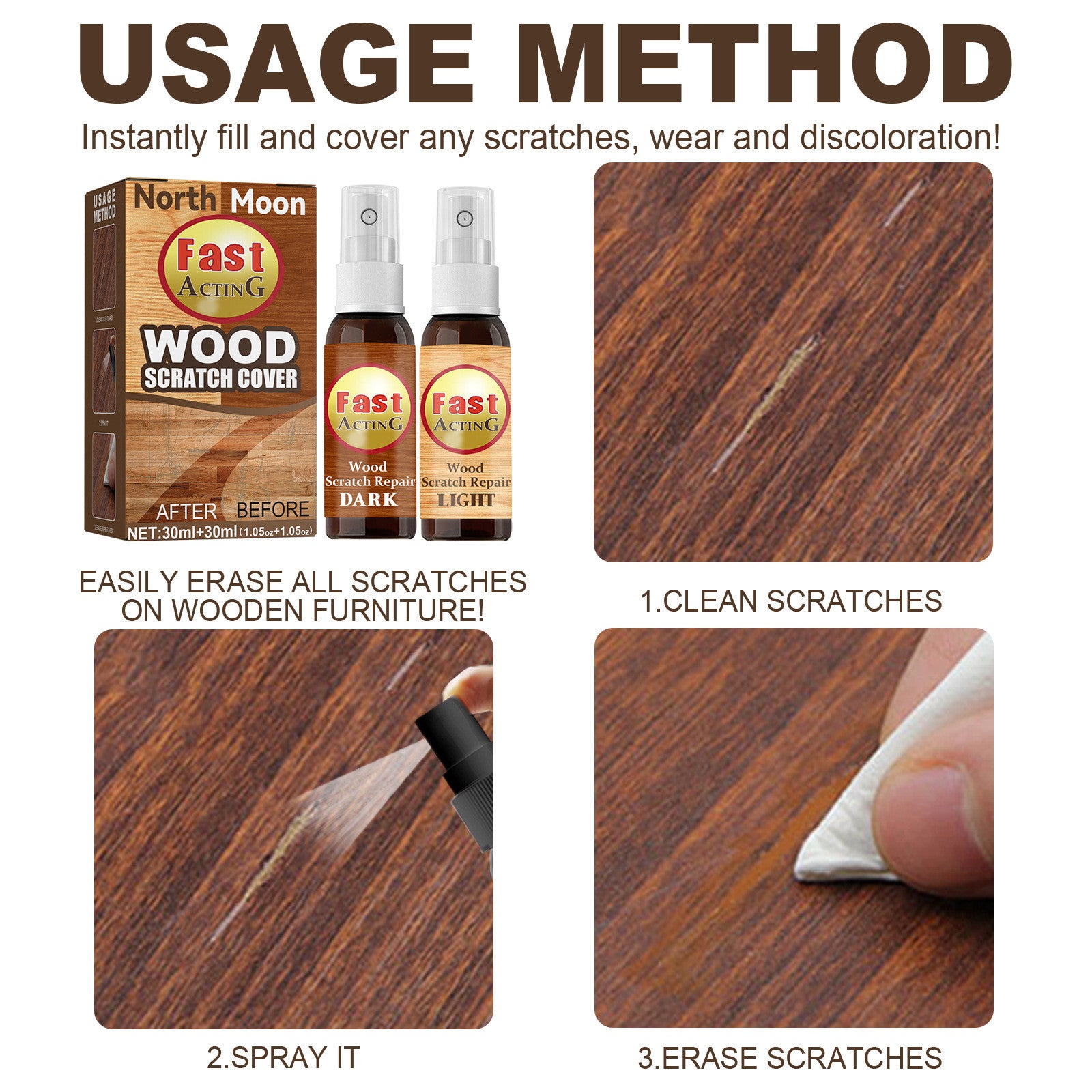 Fix It Wood Scratch Repair Spray