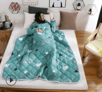 Wearablanket - Wearable Winter Lazy Quilt With Sleeves Cozy Blanket