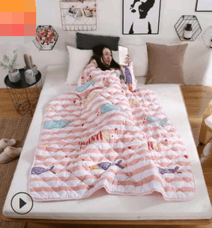 Wearablanket - Wearable Winter Lazy Quilt With Sleeves Cozy Blanket