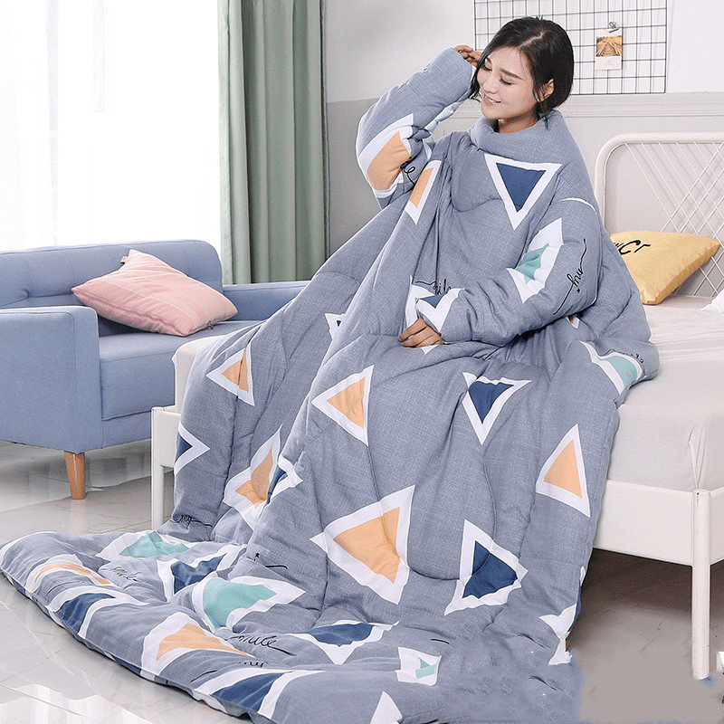 Wearablanket - Wearable Winter Lazy Quilt With Sleeves Cozy Blanket