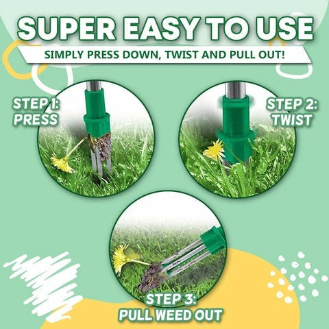 Standing Weed Puller Root Removal Tool