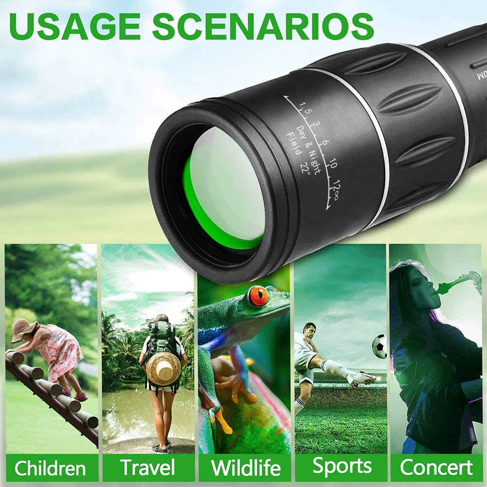 16x52 Single Eye Binocular - Long Range Monocular for Hunting 8142381121736-al