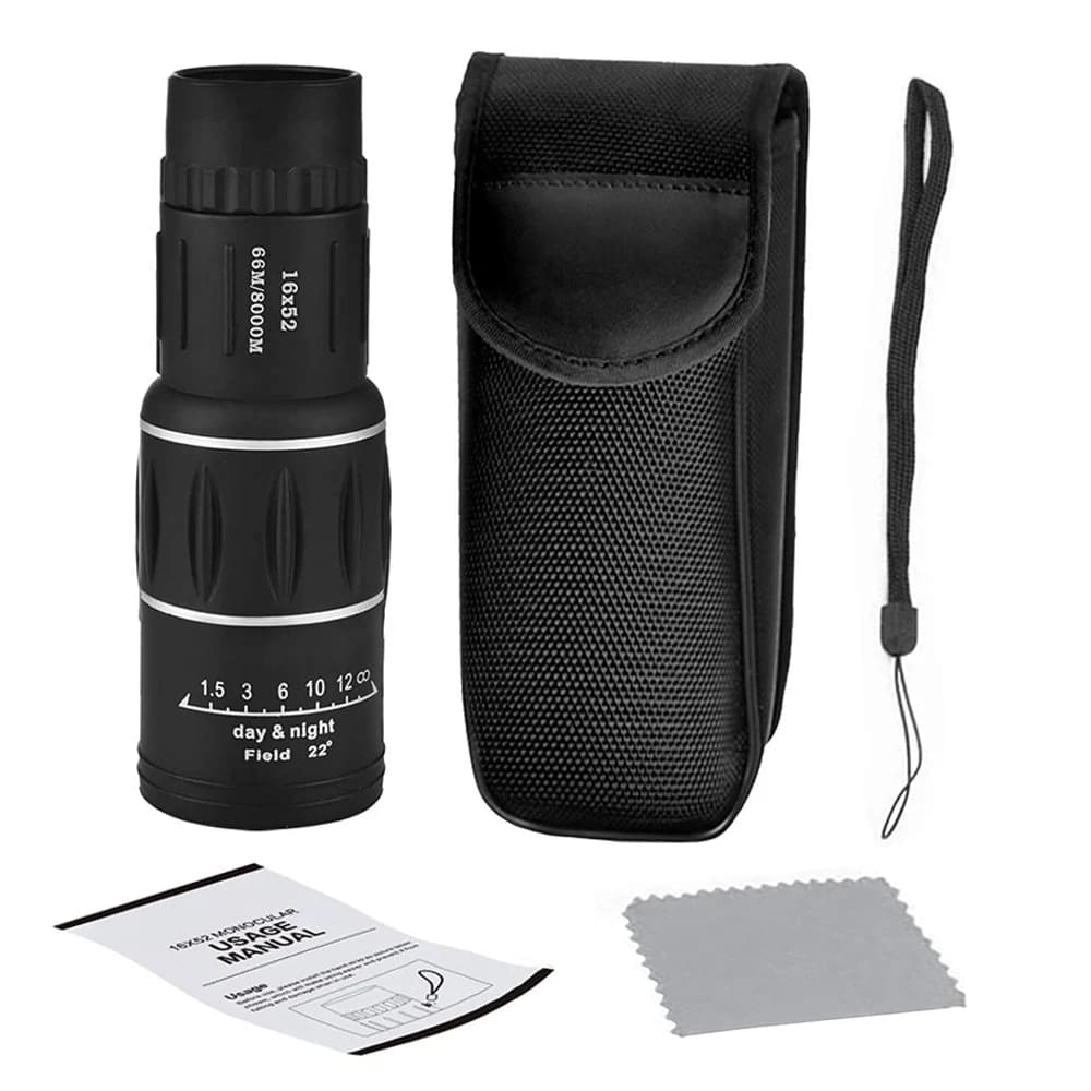 16x52 Single Eye Binocular - Long Range Monocular for Hunting