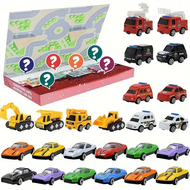 Christmas Countdown Calendar – Vehicles-Themed Set