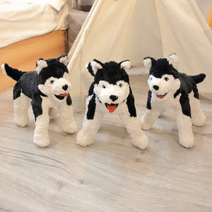 Stuffed Realistic Husky Plush Toy