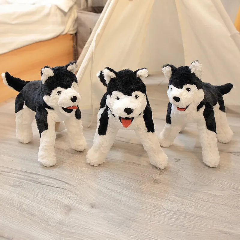 Stuffed Realistic Husky Plush Toy