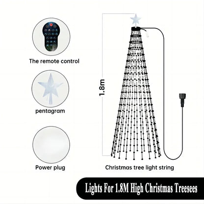 Outdoor Christmas Tree Star String Lights 400 Led 8750420066598-1