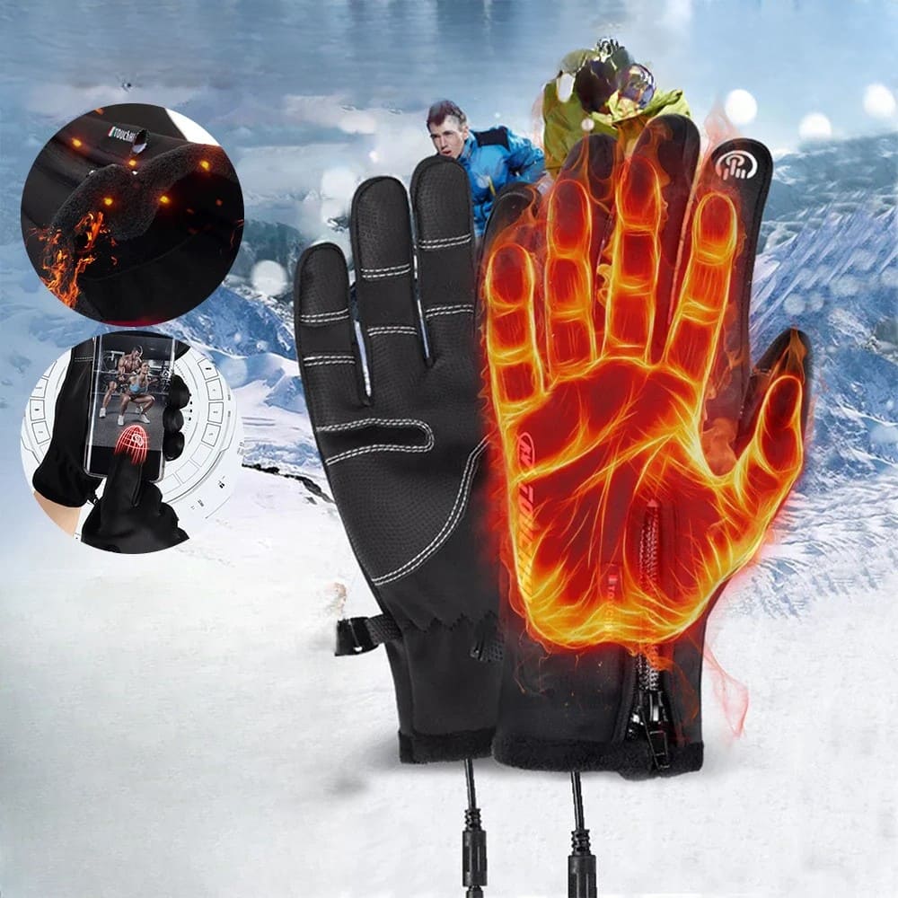 Unisex Heated Ski Gloves – USB Electric Warming Gloves 166182