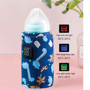 Portable Baby Bottle Warmer With Usb And Thermal Bag