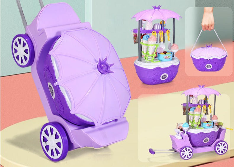 Candy Cart - Sweet Games On Wheels - Children'S Ice Cream Trolley