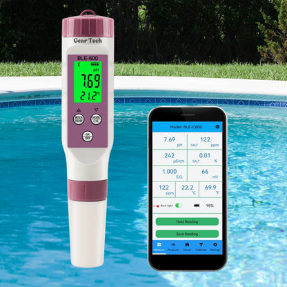 Digital Pool Tester – Measuring device for pH and chlorine for easy pH measurement in pool water 9950225891649-1