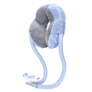 2-In-1 U-Shaped Neck Pillow With Tablet And Phone Holder