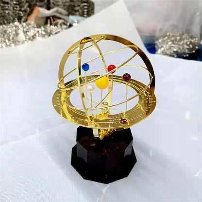Solar System Model - Retro Planet Metal Model Kit, Science Art Decoration Indoor Table Ornament 15146749722950-1