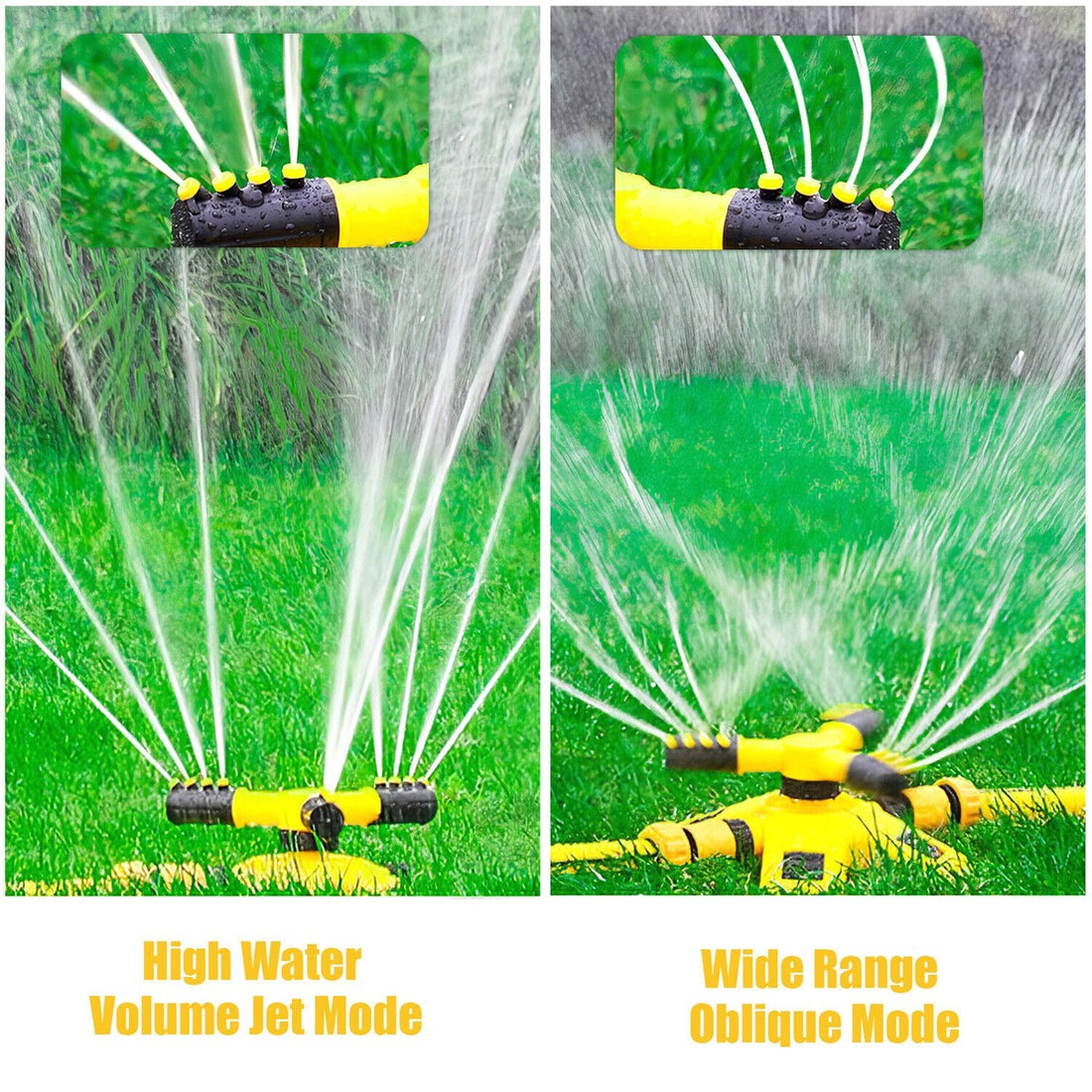 3-Arm Adjustable 360 Rotating Lawn Sprinkler for Gardens -AutoRotating Sprinkler System SH1751817214987860979