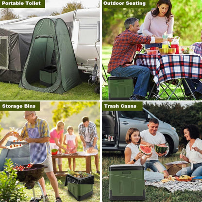 Portable Folding Toilet - Lightweight Outdoor Potty Multifunctional Mobile Toilet for Adults 8027307049158-1