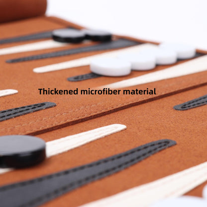 Travel Backgammon Set - Roll-up Leather Backgammon Board 1867679367257-1