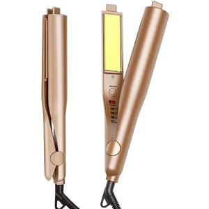 2-In-1 Hair Straightener And Curler With Ceramic Plates