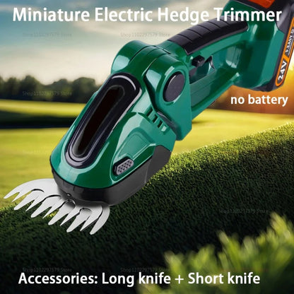Cordless Hedge & Shrub Trimmer - 2-in-1 Cutting Heads, Lightweight & Ergonomic for Effortless Garden Maintenance 9952492224833-1