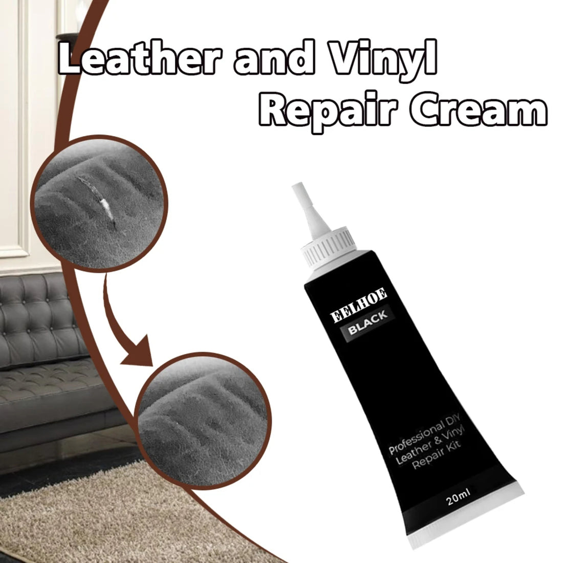 Professional Leather Repair Gel Paste For Sofa Car Seat Surface Restoration 20ml 6851398860900-1