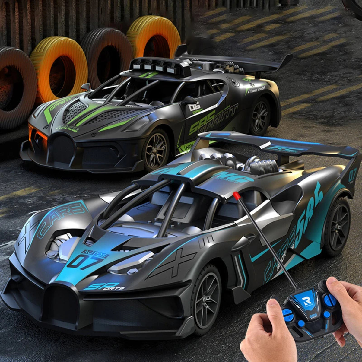 Speedcub – Child-Safe 1:18 Rc Drift Car With Robust Design 10582337618184-1
