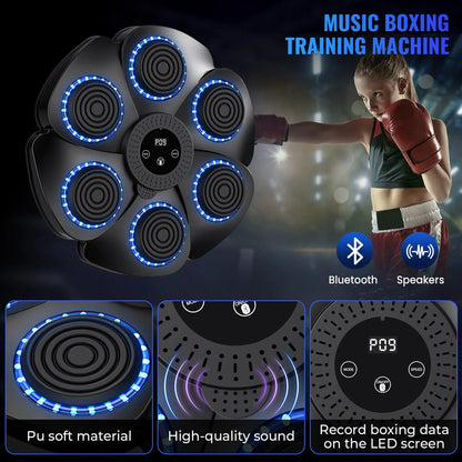 Music Boxing Pad with Targeting Features – Ultimate Punch Machine for Boxing Fitness 9840490152257-1
