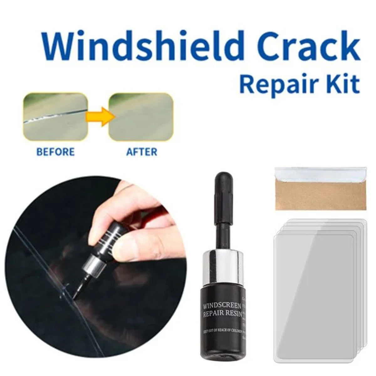 Glass Repair Pen for Instant, Invisible Scratch Removal 15089491935558-1