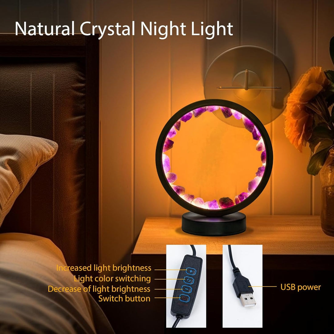 Amethyst Halo Lamp For Spiritual Protection 9967661154650-1