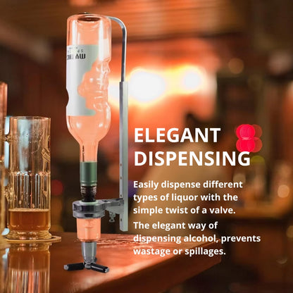 Wall Mounted Liquor Dispenser For Home Bar Alcohol Beverage Station 9864402600238-1