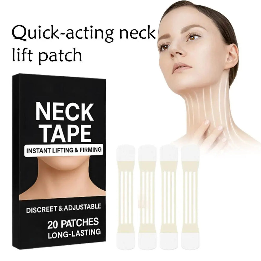 Invisible Neck Face Lift Tape - Instant Wrinkle Smoothing Firming 10788165714254-1