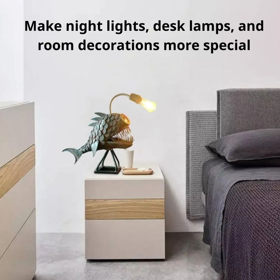 Steampunk Angler Fish Lamp – Cool & Unusual Floor Lamp for Your Home 9841546592577-1