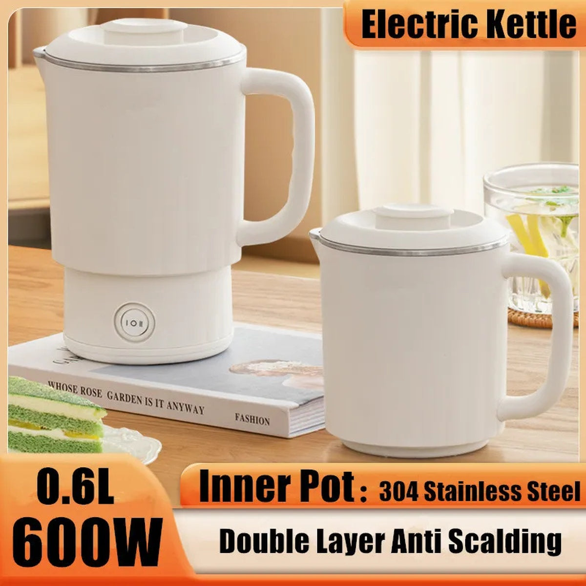 Compact Travel Folding Electric Kettle For Quick Water Boiling 800ml 8671761203338-1