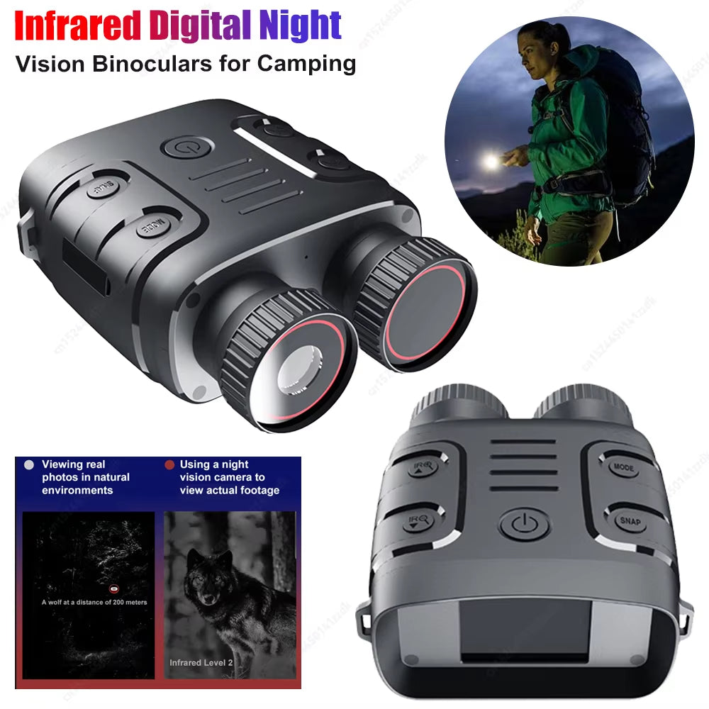 Infrared Night Vision Binoculars Camera - HD 4x Zoom Night Vision Goggles for Total Darkness 9775439315265-1