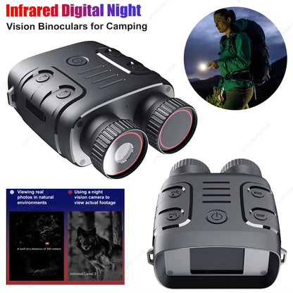 Infrared Night Vision Binoculars Camera - HD 4x Zoom Night Vision Goggles for Total Darkness 9775439315265-1