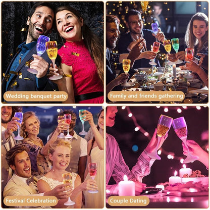 LED Wine Glasses | Light-Up Drinkware with 6 Colors | Liquid-Activated | Reusable Party Cups 4–8oz 15146748510534-1