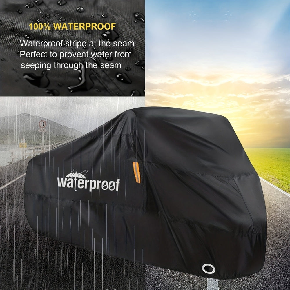 Rugged Waterproof Bicycle Cover - Heavy Duty Protection for Outdoor Storage and Weather Resistance 9932748325185-1