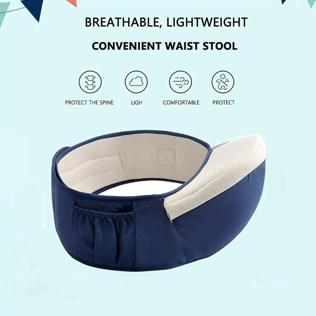 Baby Hip Carrier - Comfortable Hands-Free Support for Parents and Little Ones (0-3 Years) 15113606234457-1