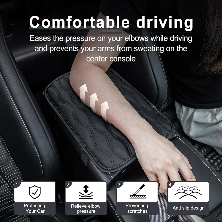 Leather Car Armrest Pad Adds Comfort and Protects From Wear 14814271766854-1
