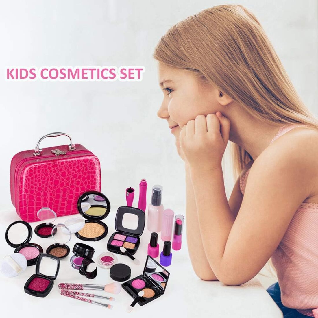 Kid’s Premium Makeup Kit – 22-Piece Set with Stylish Makeup Bag 9657413337411-1