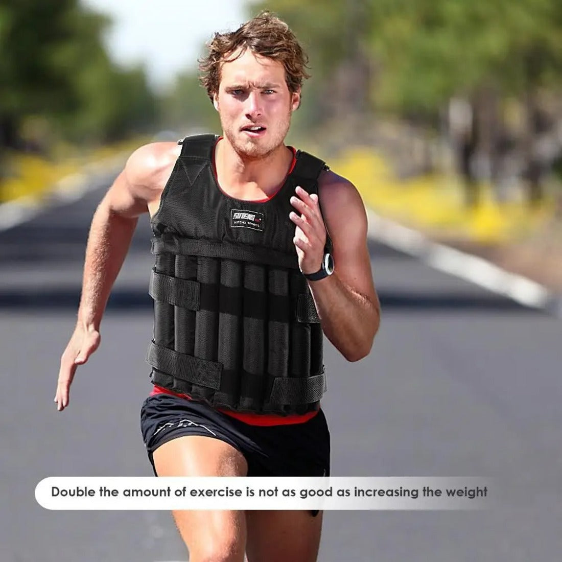 Exercise Weight Vest - 20Kg Adjustable Exercise Loading Weight Vest for Fitness Training 7812353196230-1