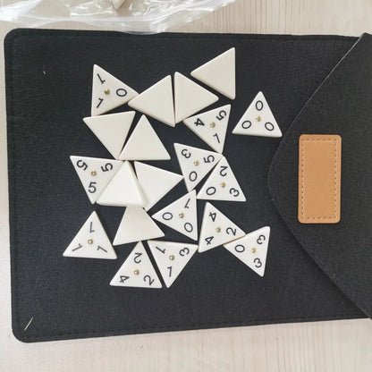 Triangle Dominoes - Full Travel Triangle Dominoes Set 4186309820505-1