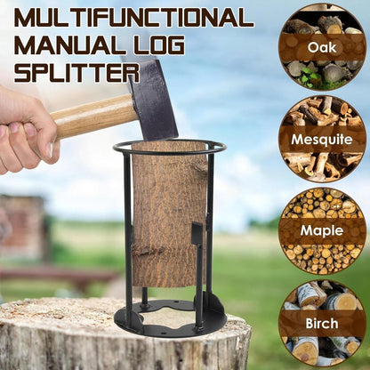 Heavy-Duty Kindling Splitter – Manual Firewood Log Splitter for Safe and Easy Wood Cutting SH1751817214987861000